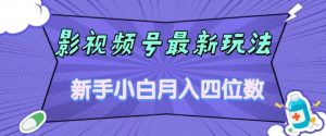 影视号最新玩法，新手小白月入四位数，零粉直接上手【揭秘】-大东资源库