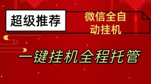 最新微信挂机躺赚项目，每天日入20—50，微信越多收入越多【揭秘】-大东资源库