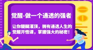 觉醒-做一个通透的强者，让你醍醐灌顶，拥有通透人生的觉醒开悟课，掌握强大的秘密！-大东资源库
