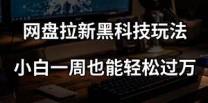 网盘拉新黑科技玩法，小白一周也能轻松过万【全套视频教程+黑科技】【揭秘】-大东资源库