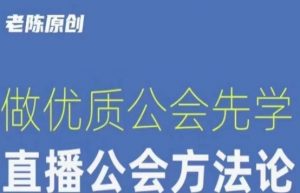 【猎杰老陈】直播公司老板学习课程，做优质公会先学直播公会方法论-大东资源库