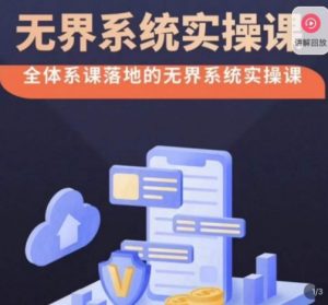 老衲·无界系统实操课，全体系落地无界改版后选择、出价、高投产做付费引流-大东资源库