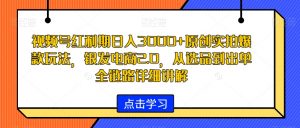 视频号红利期日入3000+原创实拍爆款玩法，银发电商2.0，从选品到出单全链路详细讲解【揭秘】-大东资源库