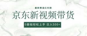 2024最新京东视频带货项目，最新0粉强开无脑搬运爆款玩法，小白轻松上手【揭秘】-大东资源库