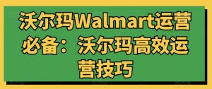沃尔玛Walmart运营必备：沃尔玛高效运营技巧-大东资源库