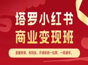 塔罗小红书商业变现班，小红书变现教程-大东资源库