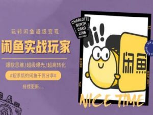 手把手教你0到1系统玩转闲鱼变现，爆款思维/超级曝光/超高转化-大东资源库