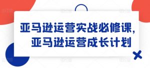 亚马逊运营实战必修课，亚马逊运营成长计划-大东资源库
