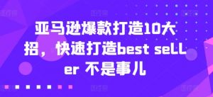 亚马逊爆款打造10大招，快速打造best seller 不是事儿-大东资源库