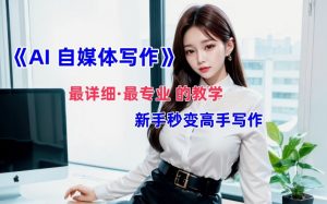 AI自媒体文章创作全网最详细教程，新手秒变写作高手，多方位发展-大东资源库