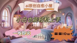 ai原创治愈小屋，小白也能轻松上手，一发即火，篇篇10w+【揭秘】-大东资源库