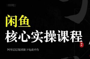 2024闲鱼核心实操课程，从养号、选品、发布、销售，教你做一个出单的闲鱼号-大东资源库