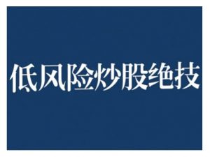 2024低风险股票实操营，低风险，高回报-大东资源库