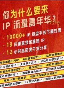 群响IP流量嘉年华，​现场视频+IP江湖2024典藏版PPT-大东资源库