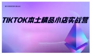 TikTok本土精品小店出海实战营，从入门到高阶，不止0-1!-大东资源库