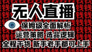 2025无人直播这么做就对了，保姆级全面解析，全程干货，新手老手都可上手-大东资源库