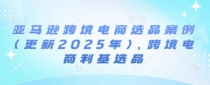亚马逊跨境电商选品案例(更新2025年2月)，跨境电商利基选品-大东资源库
