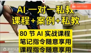 AI指令实战课，课程+案例，80节AI实战课程，笔记指令随意享用，课程指令随意享用-大东资源库