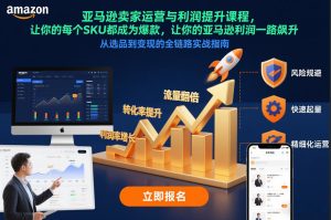 亚马逊卖家运营与利润提升课程，让你的每个SKU都成为爆款，让你的亚马逊利润一路飙升（更新12月）-大东资源库