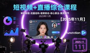 短视频+直播综合课程，审核新规-流量结构-搜索联动-核心算法-推流细节【更新】-大东资源库
