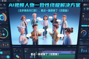 AI视频人物一致性终极解决方案（含多角色对口型），看这一篇就够了（完整版）-大东资源库