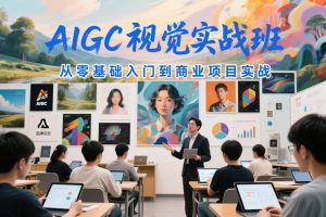 AIGC视觉实战班，从零基础入门到商业项目实战-大东资源库