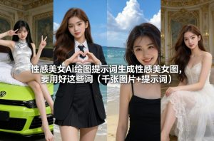 性感美女Ai绘图提示词生成性感美女图，要用好这些词（千张图片+提示词）-大东资源库