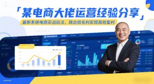 某电商大佬运营经验分享，最新系统电商实战玩法，跳出低毛利实现高效盈利-大东资源库